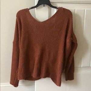 Oversized knit sweater